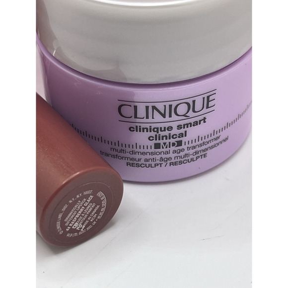 NEW Clinique 3 Piece Sample Lot. 44 Lipstick, Clinique Smart Clinical MD and Bag - Picture 2 of 9